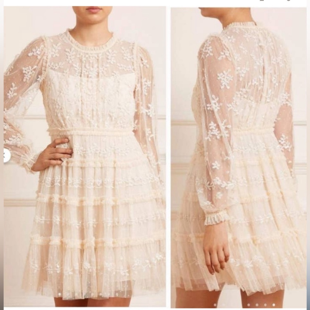 Needle & Thread Women's Eve Sequin Mini Dress US 12